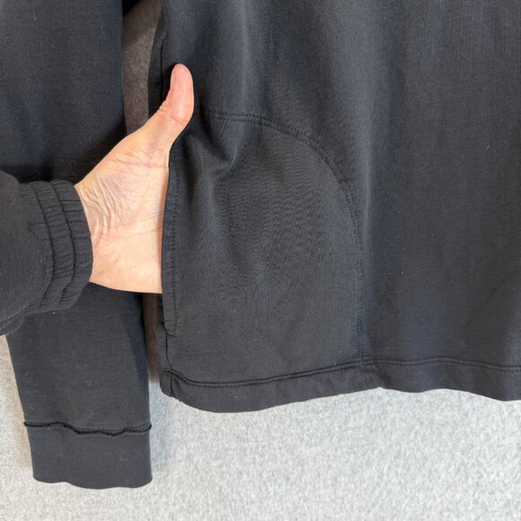 Mod O Doc‎ Black Pullover Hoodie Sweater Cowl Neck Pockets Casual Basic Size XL - Picture 6 of 13